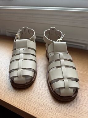 Women’s Alohas Perry Sandals - Leather Fisherman Sandals - Size 37